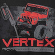 Load image into Gallery viewer, Rough Country Rough Country T-Shirt | Long Sleeve | Vertex | Black | SM 84090SM - Side View