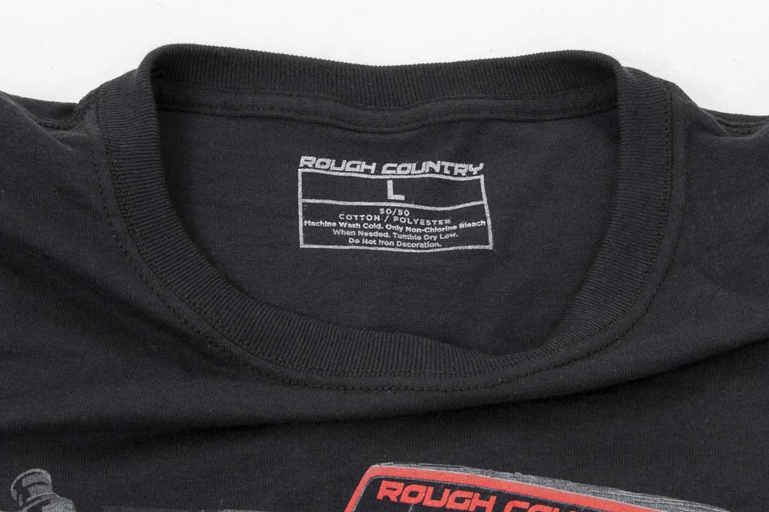 Rough Country Rough Country T-Shirt | Long Sleeve | Vertex | Black | SM 84090SM - Back View