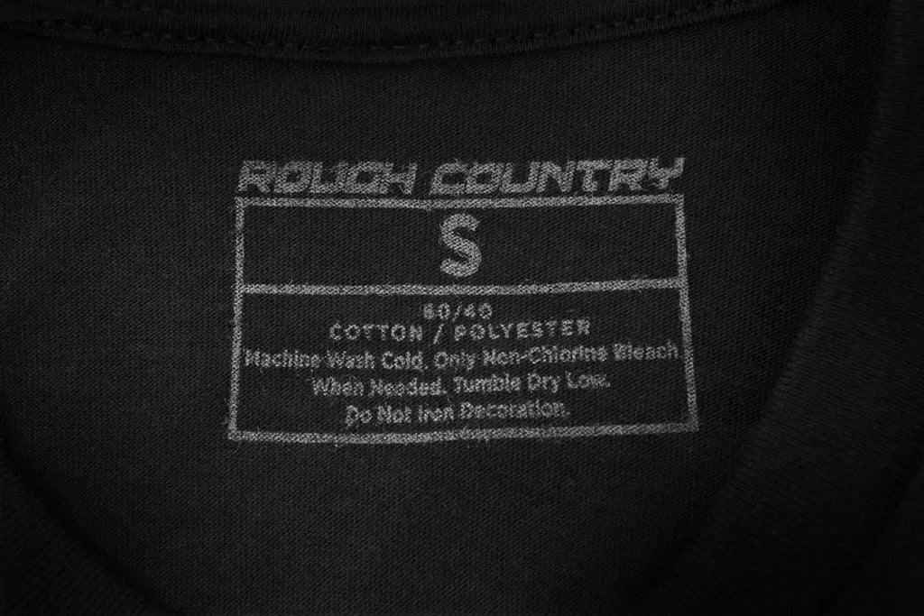 Rough Country Rough Country T-Shirt | Pattern | Black | MD 84085MD - Back View