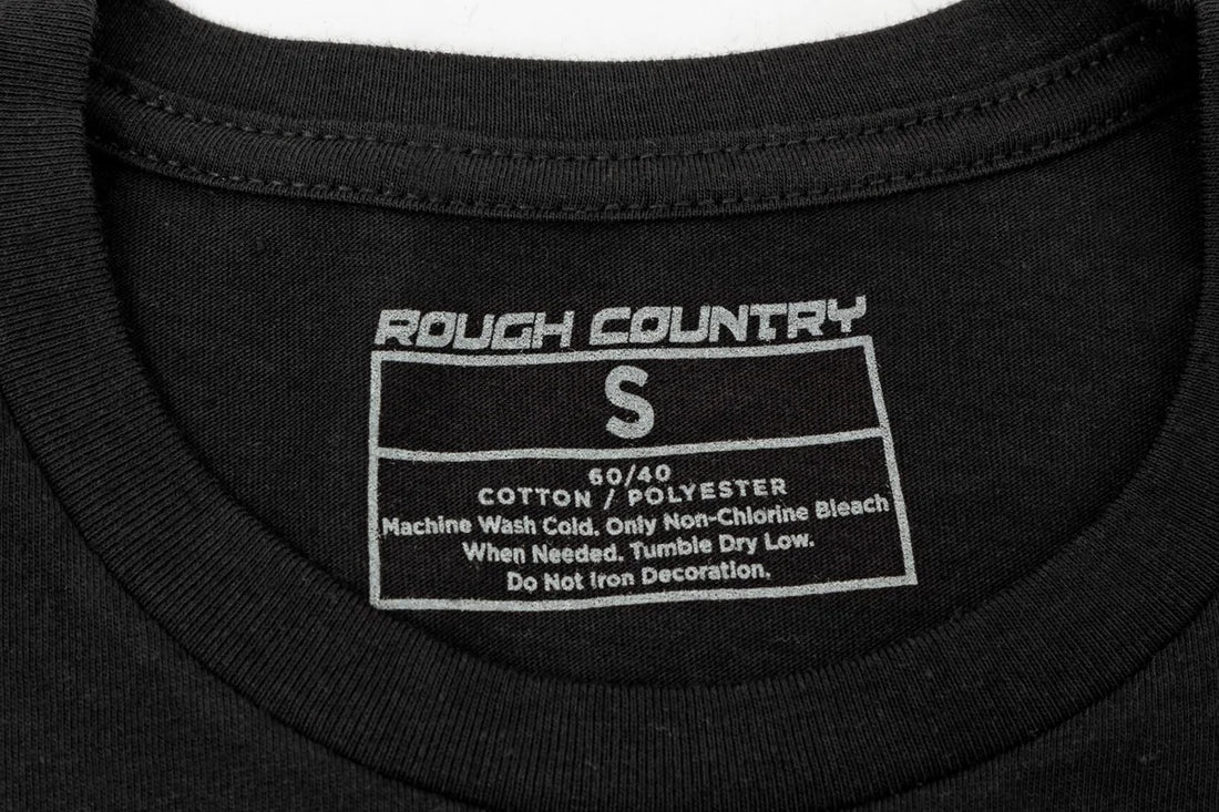 Rough Country Rough Country T-Shirt | RC Lines | Black | 2XL 840962XL - Back View