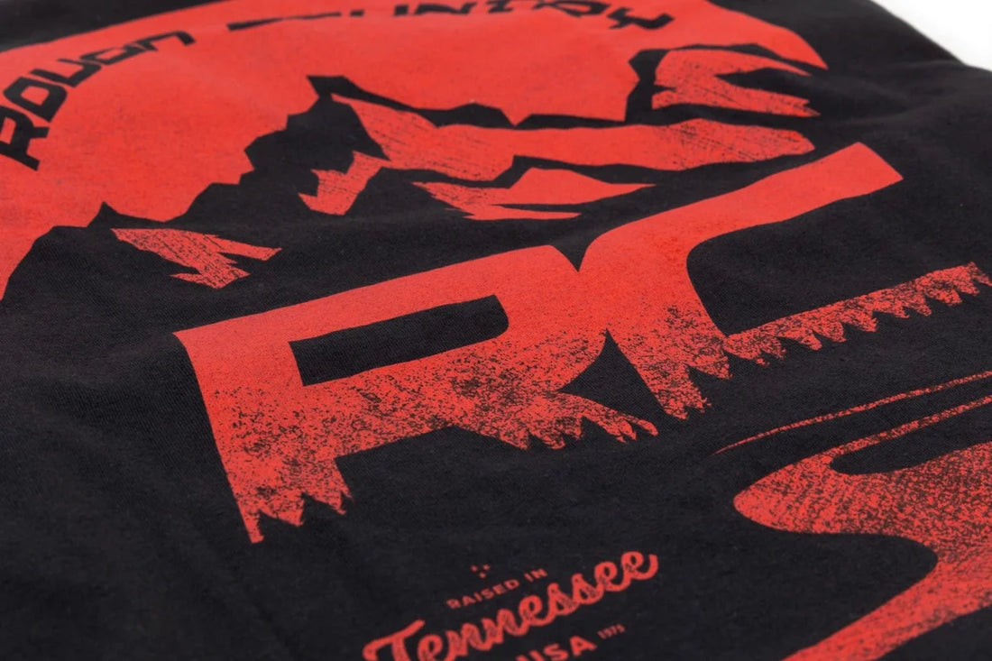 Rough Country Rough Country T-Shirt | RC Mountains | Black | 2XL 840922XL - Mounting View