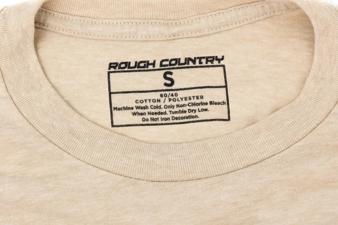 Rough Country Rough Country T-Shirt | Throwback | Cream | XL 84091XL - Back View