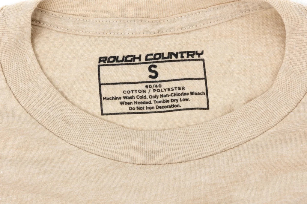 Rough Country Rough Country T-Shirt | Throwback | Cream | XL 84091XL - Back View