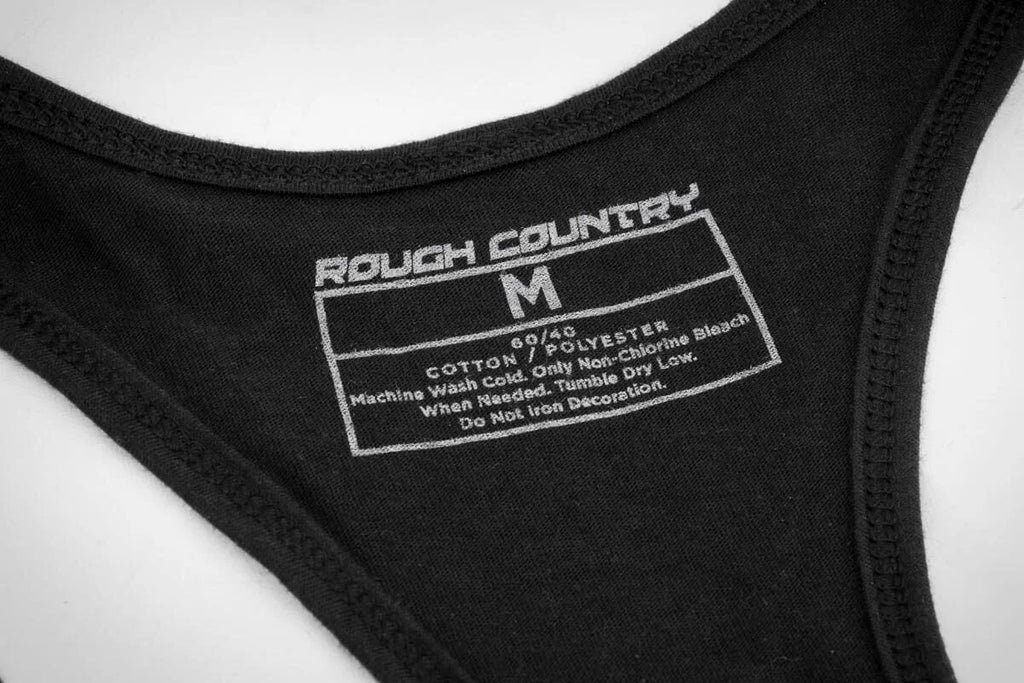 Rough Country Rough Country Tank Top | Women Fts | Black | MD 84087MD - Back View