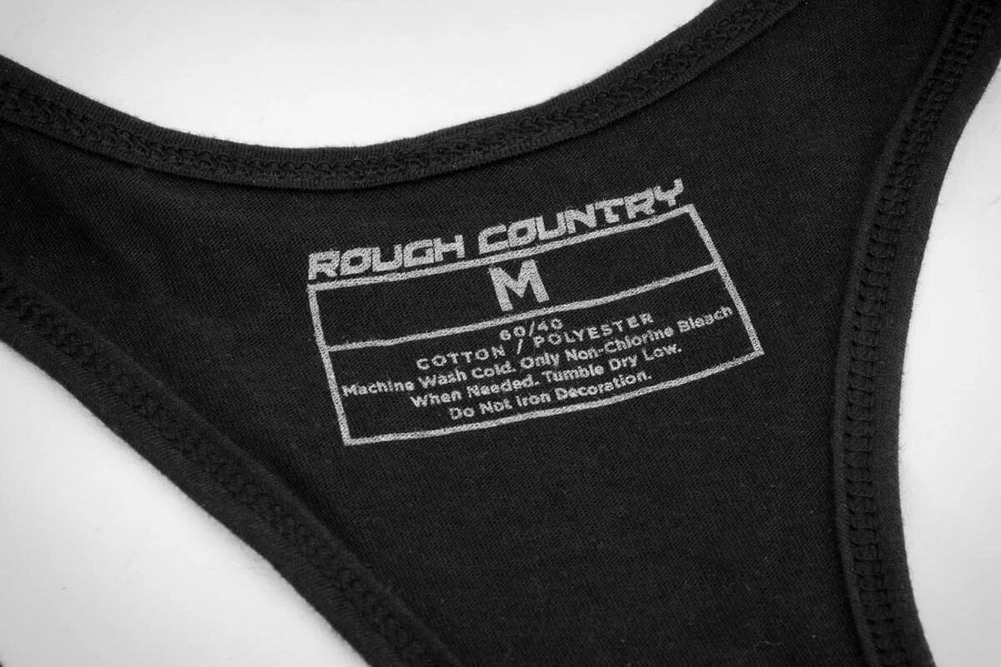 Rough Country Rough Country Tank Top | Women Fts | Black | SM 84087SM - Back View
