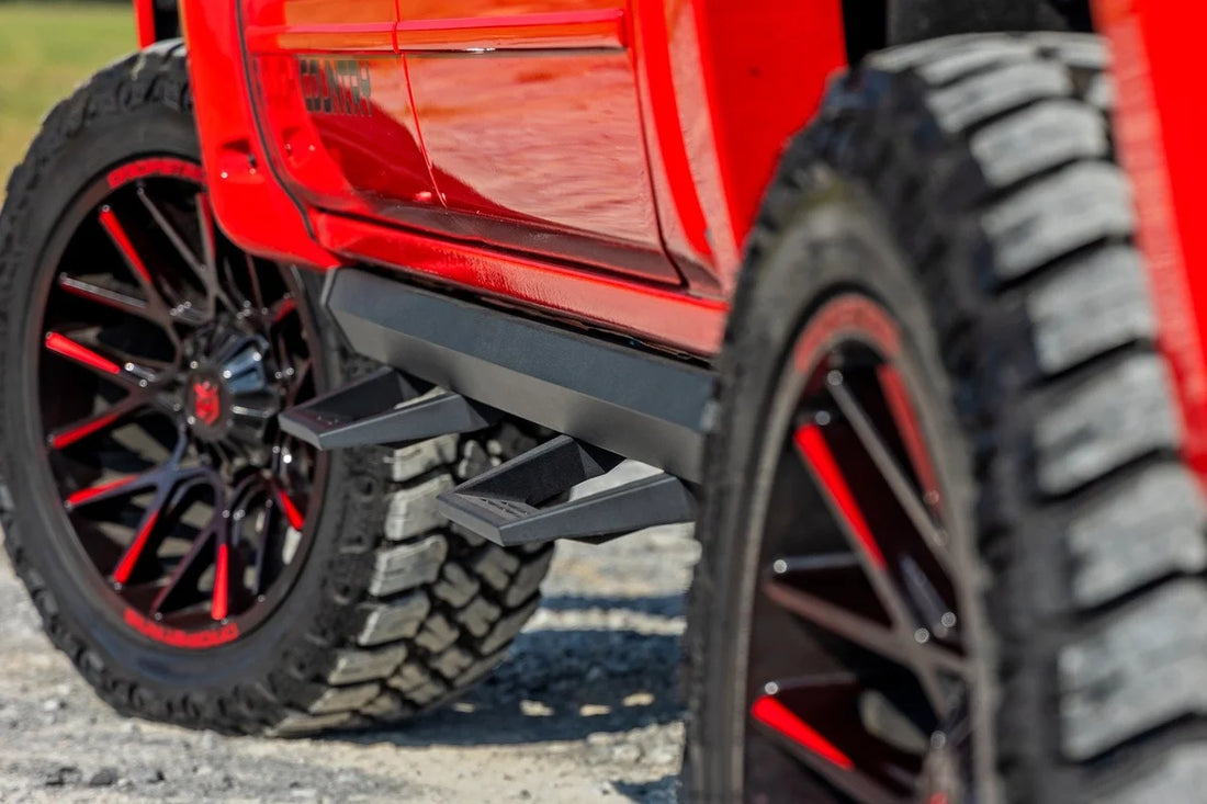 Rough Country SRL2 Adj Aluminum Step | Crew Cab | Chevy/GMC 1500/2500HD/3500HD (07-18 & Classic) - Additional View 6