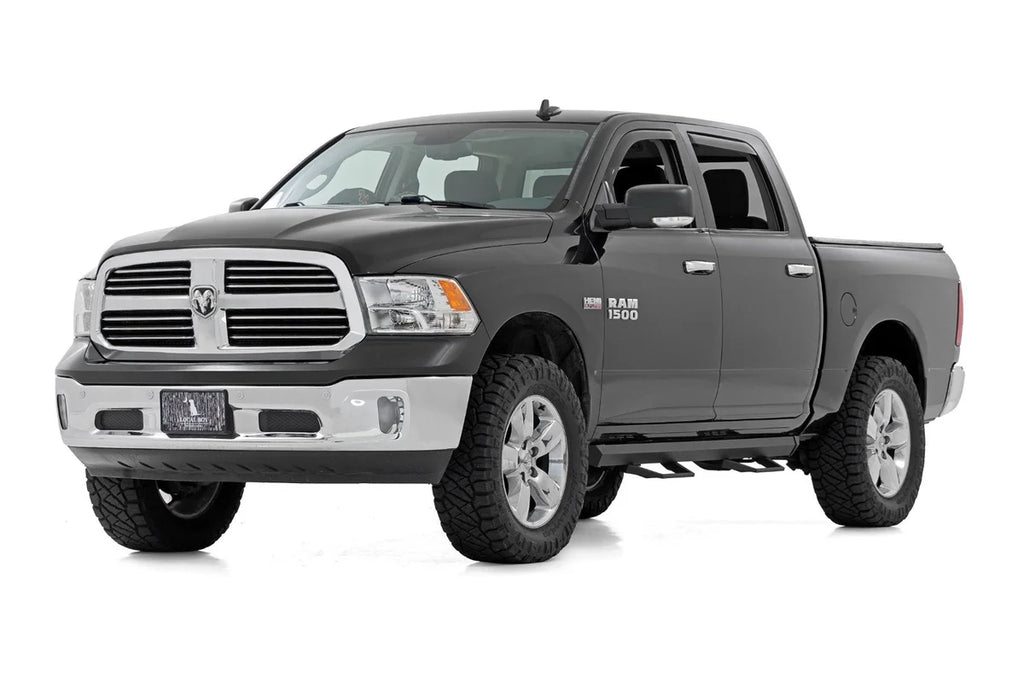 Rough Country SRL2 Adj Aluminum Step | Crew Cab | Ram 1500/2500/3500 2WD/4WD (2010-2018 & Classic) - Side View