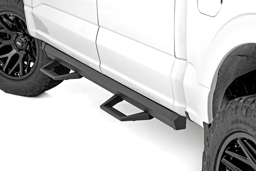 Rough Country SRL2 Adjustable Aluminum Steps | Ford Ranger 2WD/4WD (2019-2025) - Main Product View