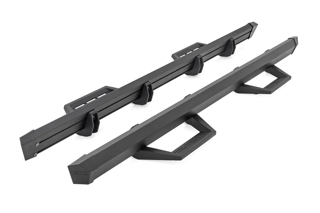 Rough Country SRL2 Adjustable Aluminum Steps | Ford Ranger 2WD/4WD (2019-2025) - Back View