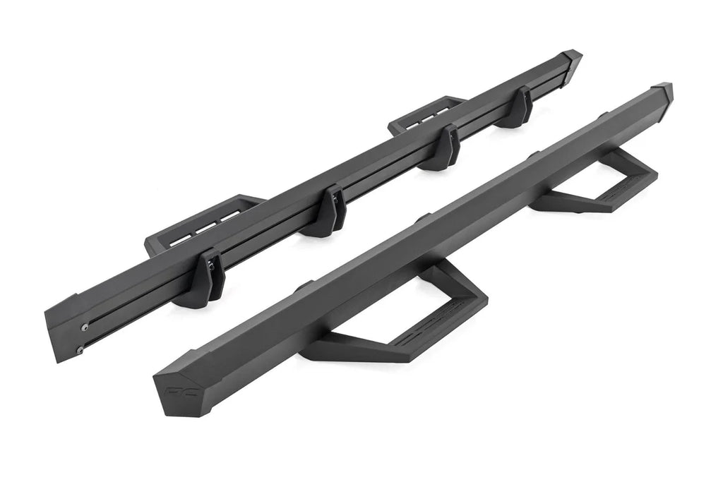 Rough Country SRL2 Adjustable Aluminum Steps | Ford Ranger 2WD/4WD (2019-2025) - Back View