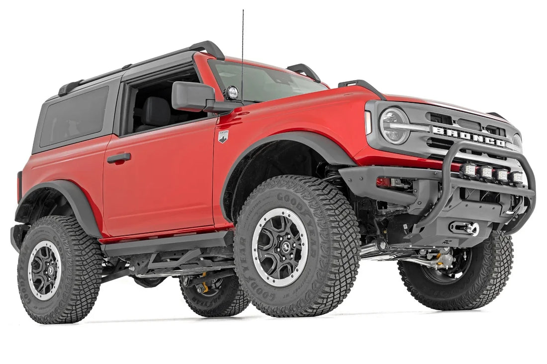 Rough Country SRX2 Adjustable Aluminum Step | Ford Bronco (2 Door) 4WD (2021-2024) 51081 - Side View