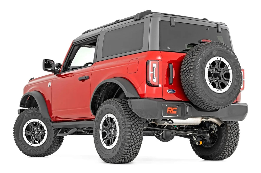 Rough Country SRX2 Adjustable Aluminum Step | Ford Bronco (2 Door) 4WD (2021-2024) 51081 - Back View