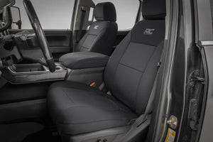 Rough Country Seat Covers Bucket & Bench fits 2014-2025 Chevrolet / GMC 2500HD / 3500HD - Main Product View