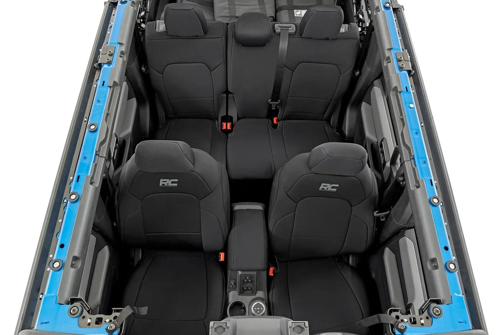 Rough Country Seat Covers | Bucket Seats | FR & RR | Ford Bronco 4WD (2021-2024) 91045 - Rear View