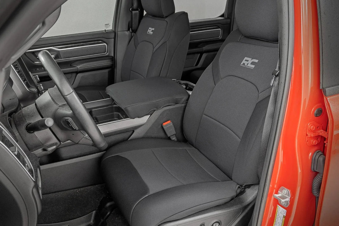 Rough Country Seat Covers |Bucket Seats | FR & RR | Ram 1500 2WD/4WD (2019-2025) 91041 - Side View