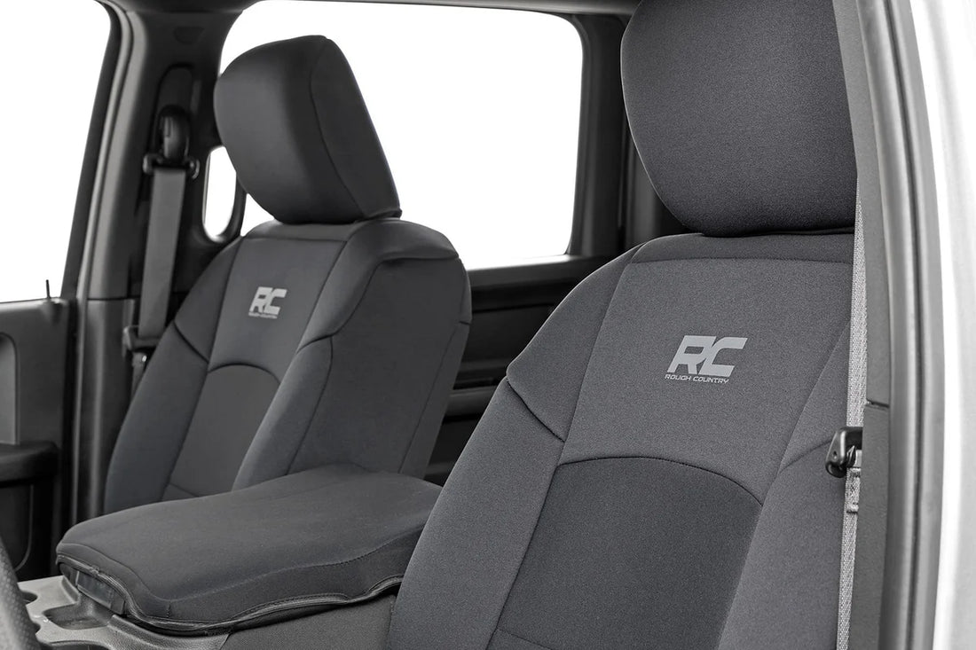 Rough Country Seat Covers | Bucket Seats | FR & RR | Ram 2500 2WD/4WD (2019-2024) 91043 - Additional View 5