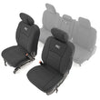 Load image into Gallery viewer, Rough Country Seat Covers |Bucket Seats | FR | Ram 1500 2WD/4WD (2019-2025) 91040 - Front View