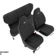 Load image into Gallery viewer, Rough Country Seat Covers | Detachable Headrest FR &amp; RR | Jeep Cherokee XJ 2WD/4WD (97-01) 91023 - Main Product View