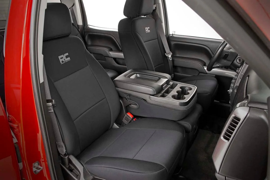 Rough Country Seat Covers | FR 40/20/40 | Chevy/GMC 1500 2WD/4WD (14-18 & Classic) 91024 - Back View