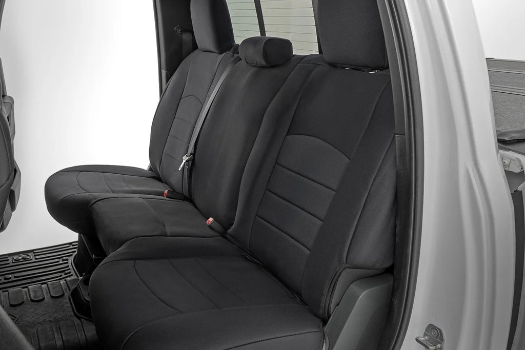 Rough Country Seat Covers | FR Bucket RR Full bench | Ram 1500 (09-18)/2500 (11-18)/3500 (11-18) - Detail View