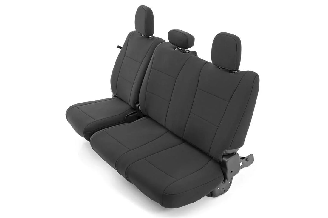 Rough Country Seat Covers | FR Bucket and RR Bench | Ford F-150/Lightning/F-250/F-350 (15-23) 91018 - Rear View