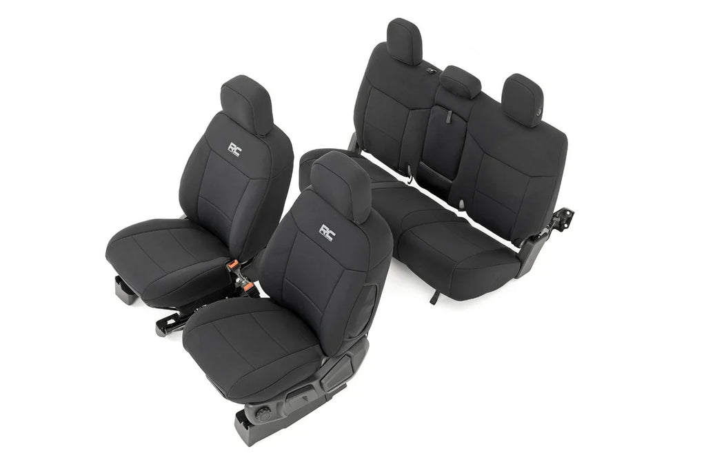 Rough Country Seat Covers | FR Bucket and RR Bench | Ford Ranger 2WD/4WD (2019-2026) - Main Product View