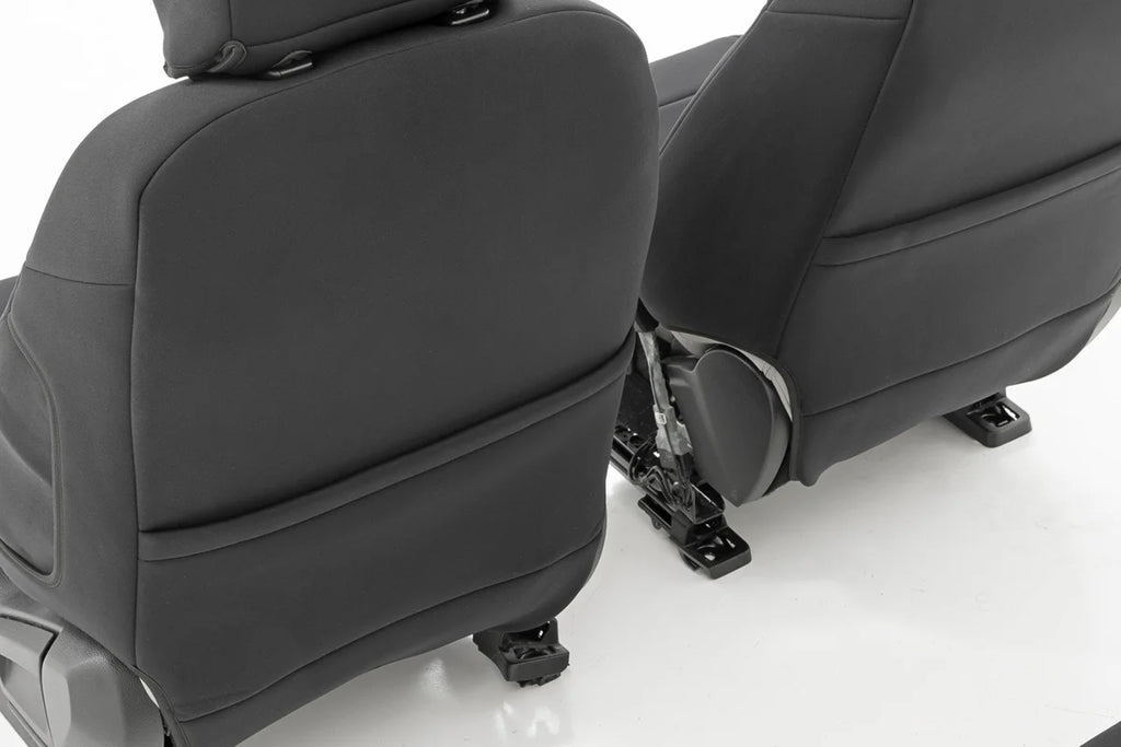 Rough Country Seat Covers | FR Bucket and RR Bench | Ford Ranger 2WD/4WD (2019-2026) - Installation View