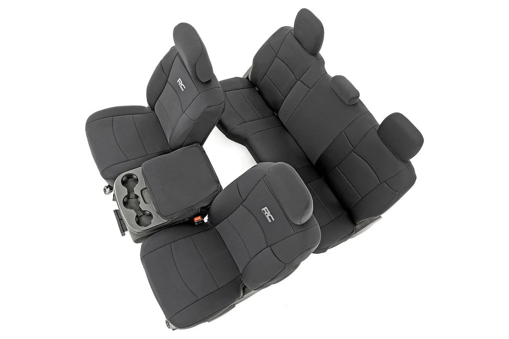 Rough Country Seat Covers | FR & RR | 60/40 Rear Seat | Ram 2500 2WD/4WD (2019-2024) 91044 - Main Product View