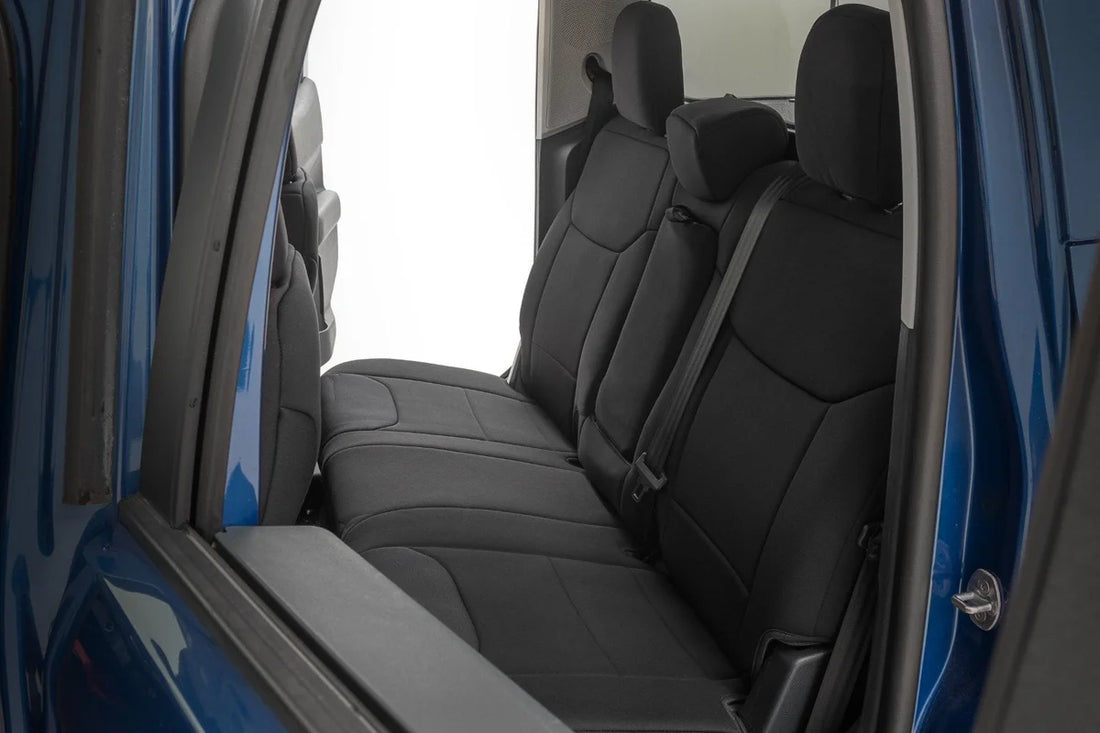 Rough Country Seat Covers | FR & RR W/Armrest | Crew Cab | Ford Maverick 2WD/4WD (22-26) - Side View
