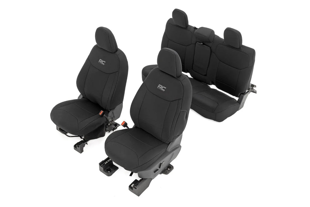 Rough Country Seat Covers | FR & RR W/Armrest | Crew Cab | Ford Maverick 2WD/4WD (22-26) - Back View