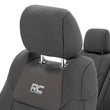 Load image into Gallery viewer, Rough Country Seat Covers | FR w/ Console Cover and Rear | Toyota Tundra 2WD/4WD (14-21) 91027A - Installation View