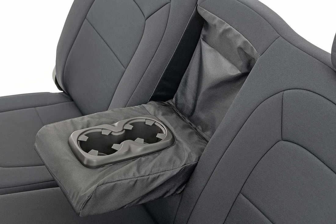 Rough Country Seat Covers | Front Bucket  | Rear Bench | Chevy/GMC Canyon/Colorado (15-22) 91051 - Back View