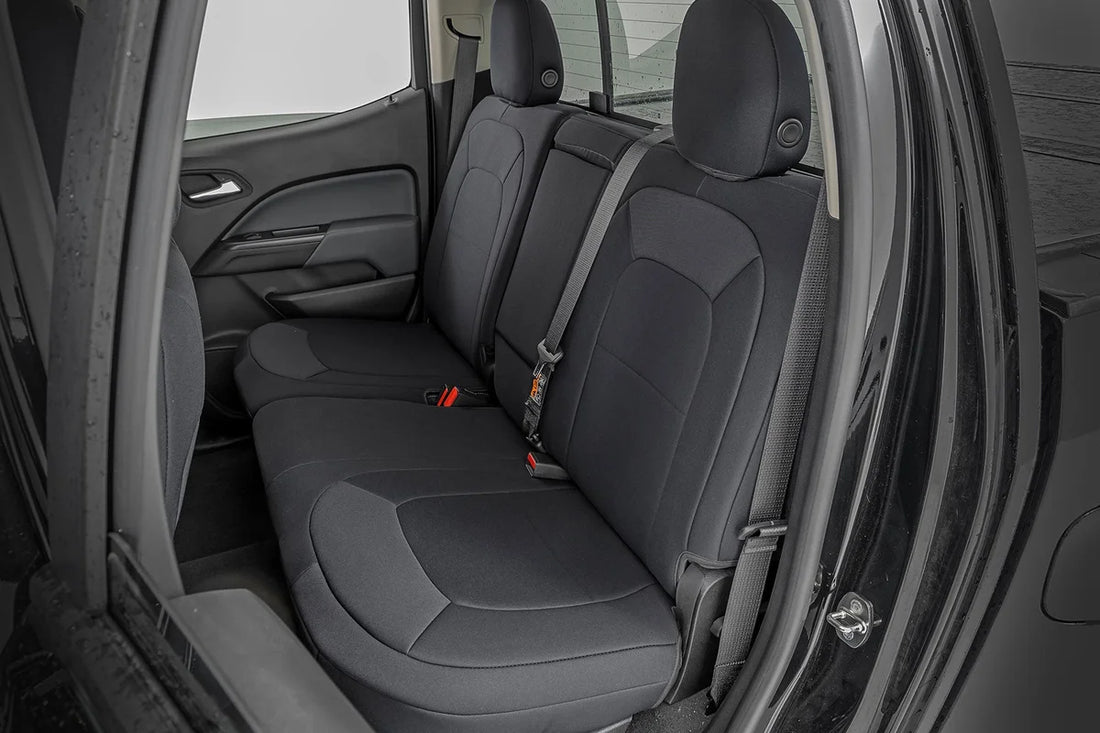 Rough Country Seat Covers | Front Bucket  | Rear Bench | Chevy/GMC Canyon/Colorado (15-22) 91051 - Installation View