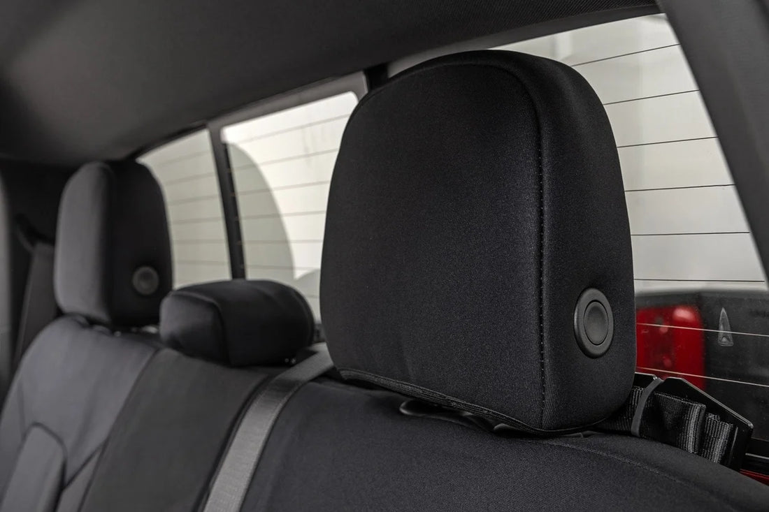Rough Country Seat Covers | Front Bucket  | Rear Bench | Chevy/GMC Canyon/Colorado (23-26) - Installation View