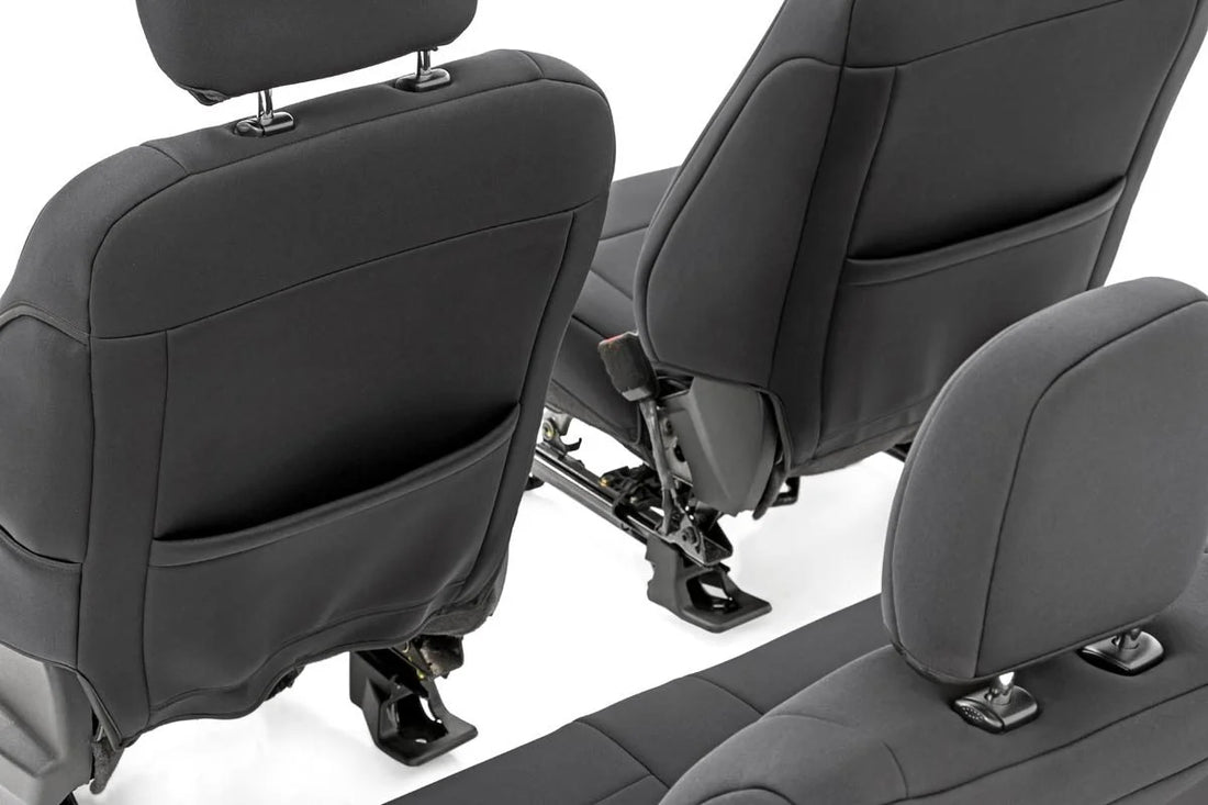 Rough Country Seat Covers | Front Bucket Seats | Ford F-150/Lightning/F-250/F-350  (15-23) 91016 - Back View