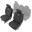 Load image into Gallery viewer, Rough Country Seat Covers | Front Bucket Seats | Ram 1500 (09-18)/2500 (10-18)/3500 (10-18) 91028 - Front View