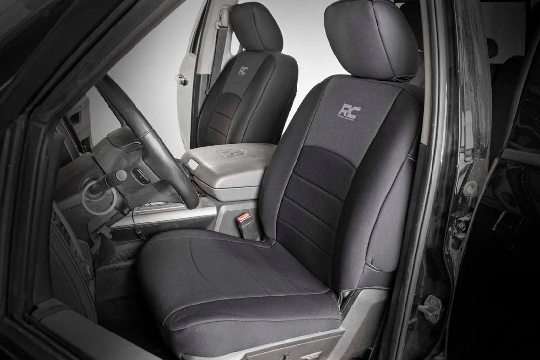 Rough Country Seat Covers | Front Bucket Seats | Ram 1500 (09-18)/2500 (10-18)/3500 (10-18) 91028 - Side View
