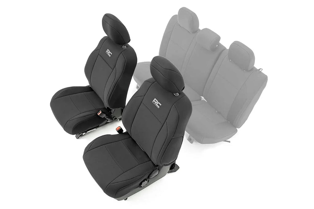 Rough Country Seat Covers | Front | Double Cab | Toyota Tacoma 2WD/4WD (2016-2023) 91030 - Main Product View