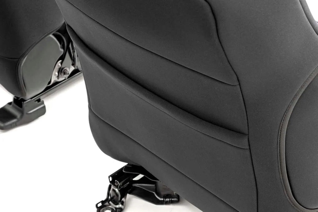 Rough Country Seat Covers | Front | Double Cab | Toyota Tacoma 2WD/4WD (2016-2023) 91030 - Installation View
