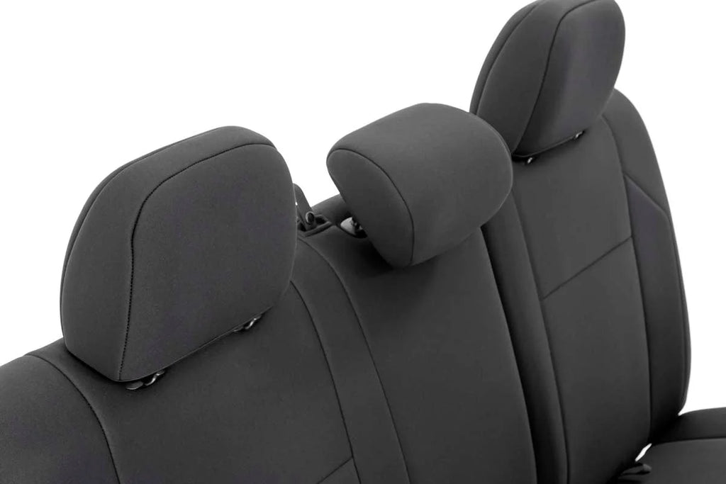 Rough Country Seat Covers | Front | Double Cab | Toyota Tacoma 2WD/4WD (2016-2023) 91030 - Rear View