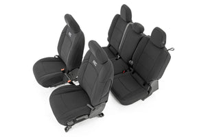 Rough Country Seat Covers | Front and RR No Cup Holder | Jeep Gladiator JT 4WD (2020-2024) 91034 - Rear View