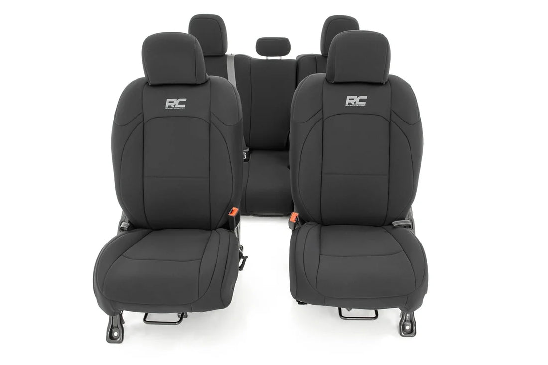 Rough Country Seat Covers | Front and RR No Cup Holder | Jeep Gladiator JT 4WD (2020-2024) 91034 - Rear View