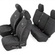 Load image into Gallery viewer, Rough Country Seat Covers | Front and Rear | 4-Door | Jeep Wrangler Unlimited 4WD (13-18) 91004 - Main Product View