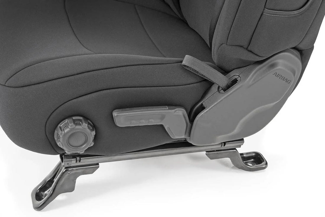 Rough Country Seat Covers | Front and Rear | Jeep Wrangler JL 4WD (2018-2024) 91020 - Installation View