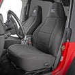 Load image into Gallery viewer, Rough Country Seat Covers | Front and Rear | Jeep Wrangler TJ 4WD (1997-2002) 91000 - Installation View