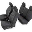 Load image into Gallery viewer, Rough Country Seat Covers | Front and Rear | Jeep Wrangler Unlimited 2WD/4WD (2008-2010) 91002A - Main Product View