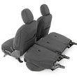 Load image into Gallery viewer, Rough Country Seat Covers | Front and Rear w/ Armrest | Jeep Wrangler Unlimited 4WD (18-24) 91012 - Additional View 5
