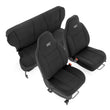 Load image into Gallery viewer, Rough Country Seat Covers | Non Detach Headrest FR &amp; RR | Jeep Cherokee XJ 2WD/4WD (97-01) 91022 - Main Product View