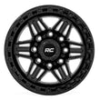 Load image into Gallery viewer, Rough Country Series Wheel Simulated Bead Lock Gloss Black 17x9 5x4.5 +0mm fits 1960-2026 Dodge / Ford / GMC - Main Produc...