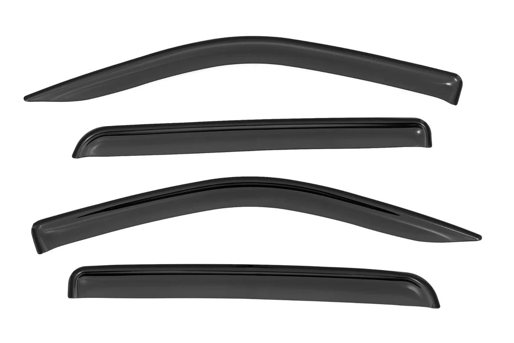 Rough Country Side Window Deflectors | Tape On Rain Guard | Chevy/GMC 1500/2500HD/3500HD 2WD/4WD 911418 - Installation View